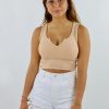 Tops * | Nia Morning Breeze Tank Tan Tops