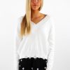 Tops * | Rock N Rags The Sweet Life Sweater White Best Sellers