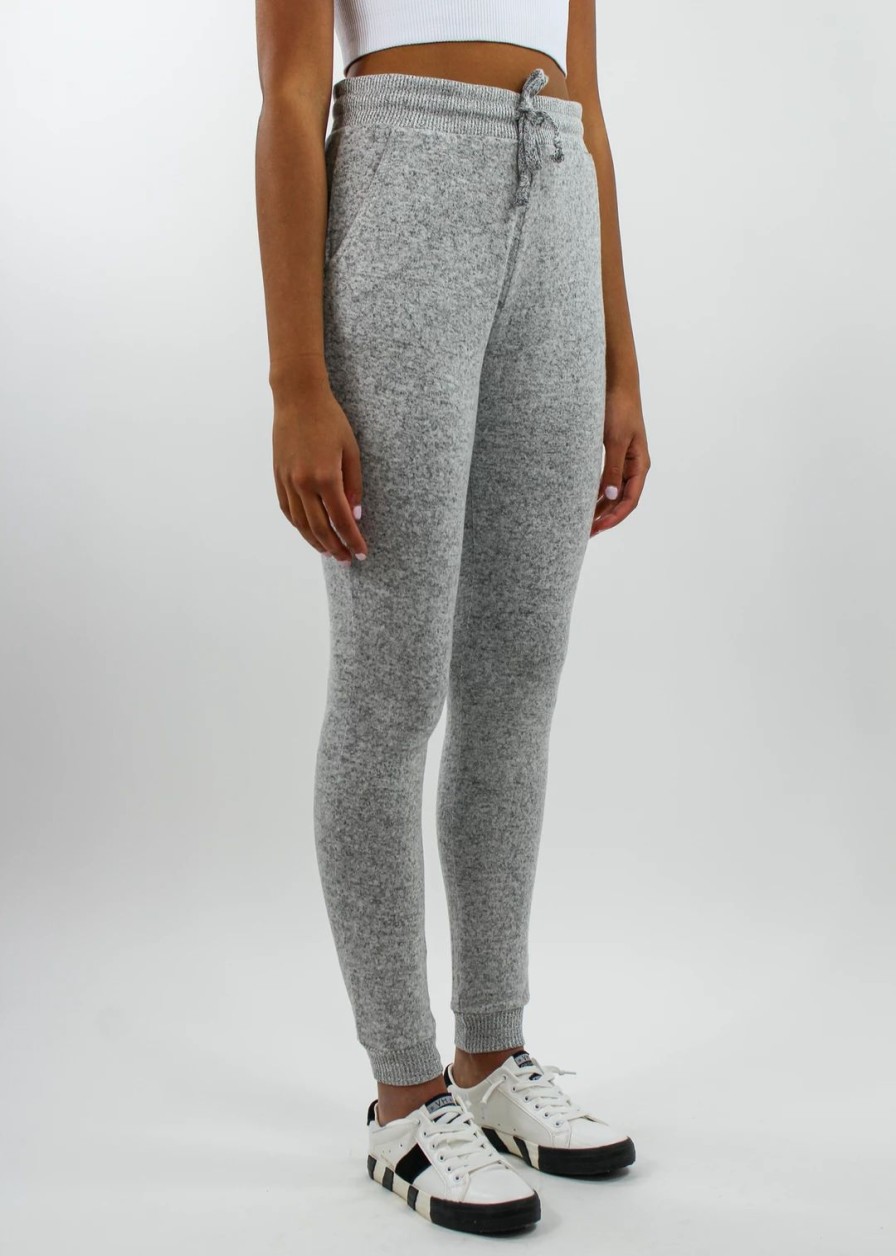 Bottoms * | Vintage Havana Just The Way You Are Joggers Grey Bottoms