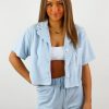 Edits * | Emory Park Newness Finer Things Top Baby Blue