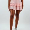 Bottoms * | Rock N Rags Best Sellers Dancing In The Moonlight Skirt Pink With White Stars