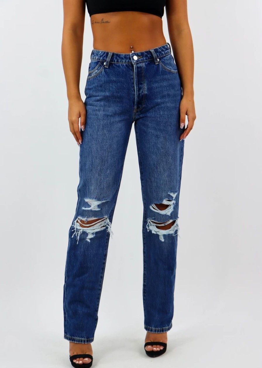 Newness * | Rollas Jeans Newness Rollas Stand By Me Jeans Dark Wash