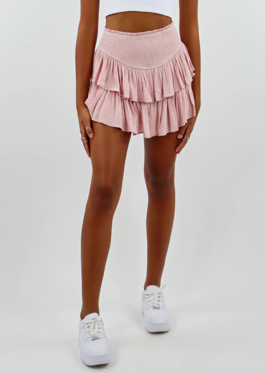 Edits * | Rock N Rags Sunshine Daydream Skirt Dusty Rose Best Sellers