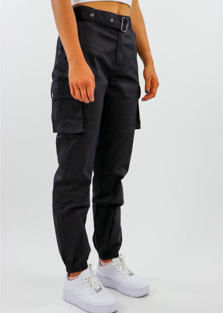 Bottoms * | Hyfve Empire State Of Mind Joggers Black