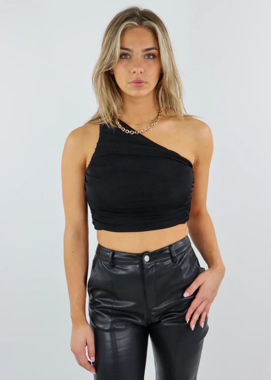 Tops * | Rock N Rags Heads Will Roll Top Black