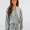 Tops * | Vintage Havana Sorbet Hoodie Grey