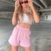 Bottoms * | Rock N Rags Signature Sweat Shorts Light Pink