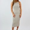 Edits * | Emory Park Got It On Me Midi Dress Taupe Newness