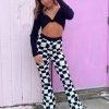 Edits * | Bailey Rose Wild Side Pants Checkered Bottoms