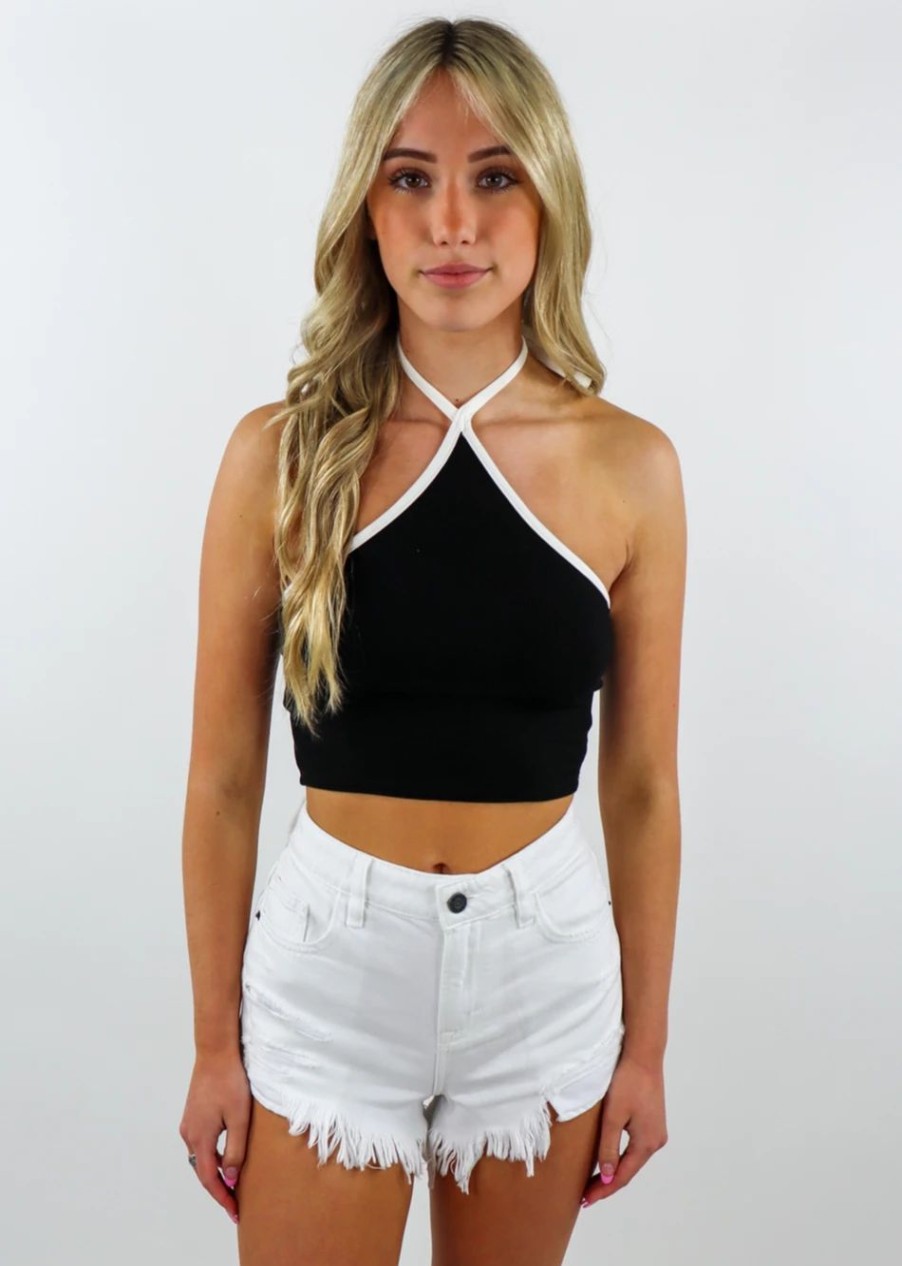 Tops * | Le Lis Tops Guilty Pleasure Top Black