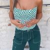 Tops * | Et Clet Newness Lovesick Corset Top Emerald Green