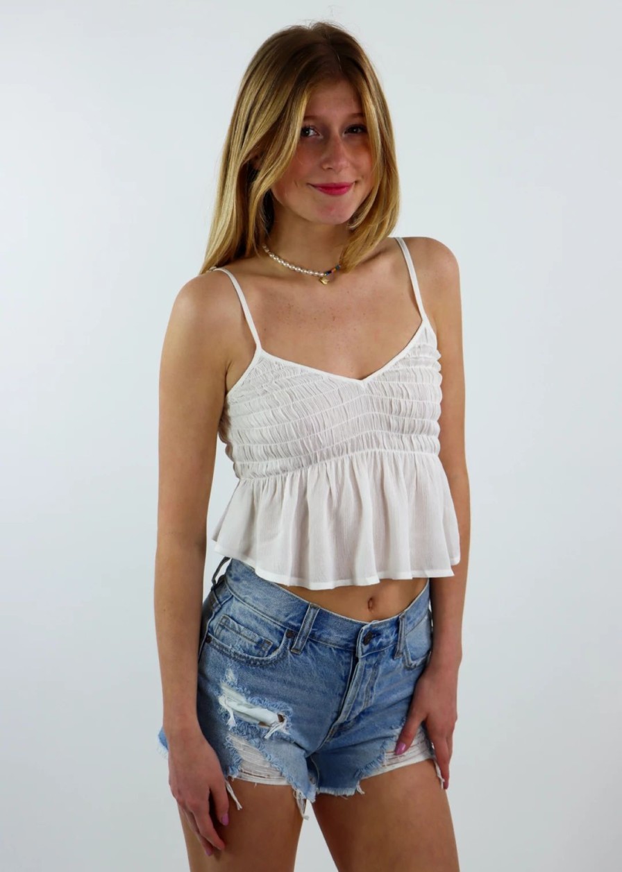 Tops * | Hyfve Favorite Song Tank White Newness