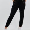 Bottoms * | Storia Bottoms Zip It Up Joggers Black