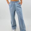 Bottoms * | Le Lis As I Am Wide Leg Denim Pants Light Wash