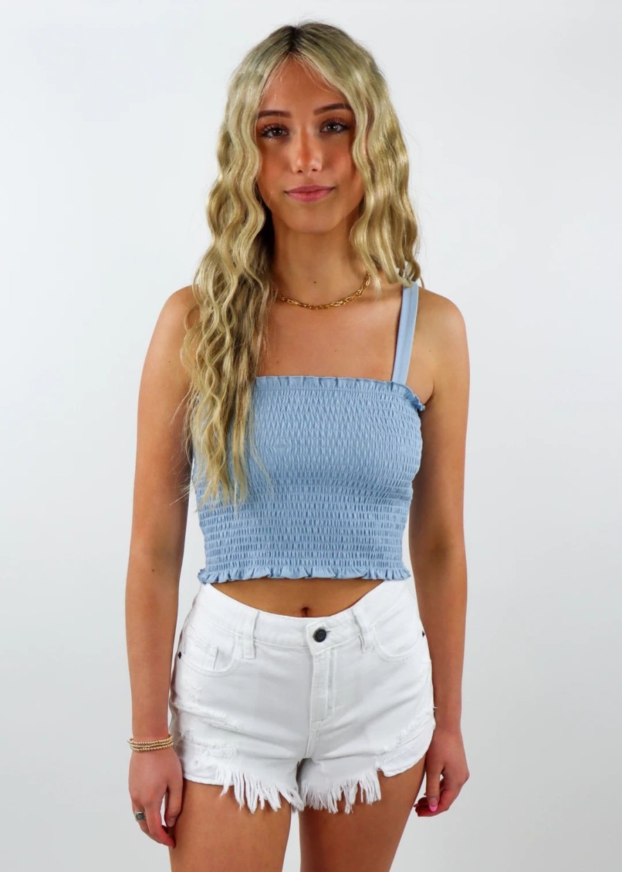 Tops * | Hyfve Tops Hard To Forget Top Baby Blue