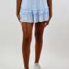 Bottoms * | Rock N Rags Dancing In The Moonlight Skirt Blue With White Stars