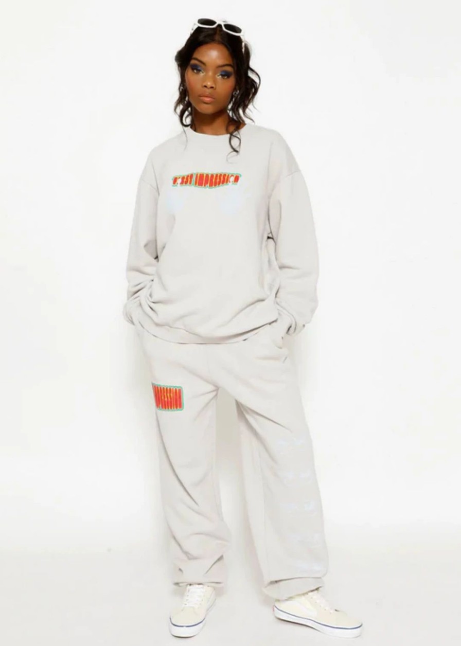 Newness * | Boys Lie First Impressions Sweatpants Grey