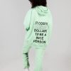 Tops * | Mayfair Group Newness Mayfair It Costs $0 To Be A Nice Person Hoodie Mint