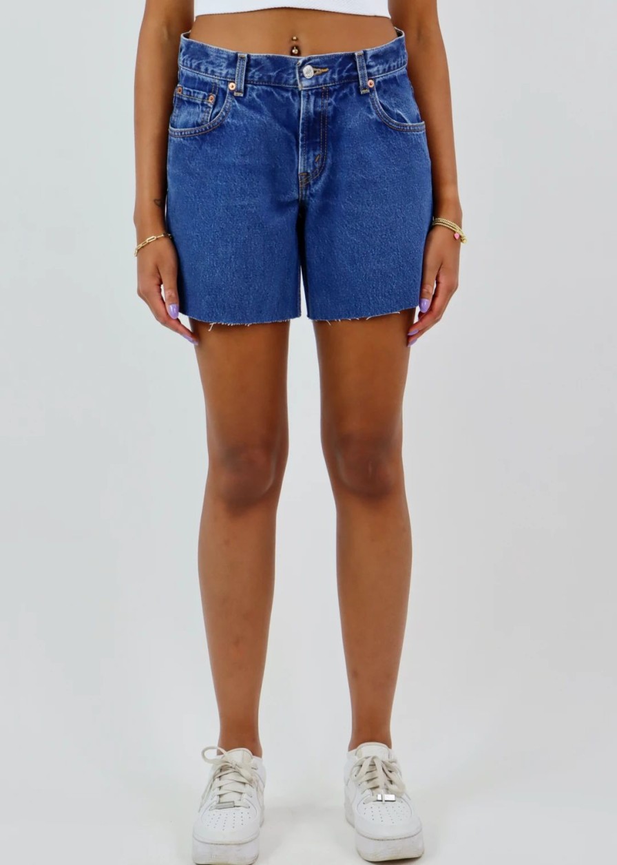 Newness * | Vintage Levi'S Newness Whatcha Say Vintage Levi Shorts Dark Wash