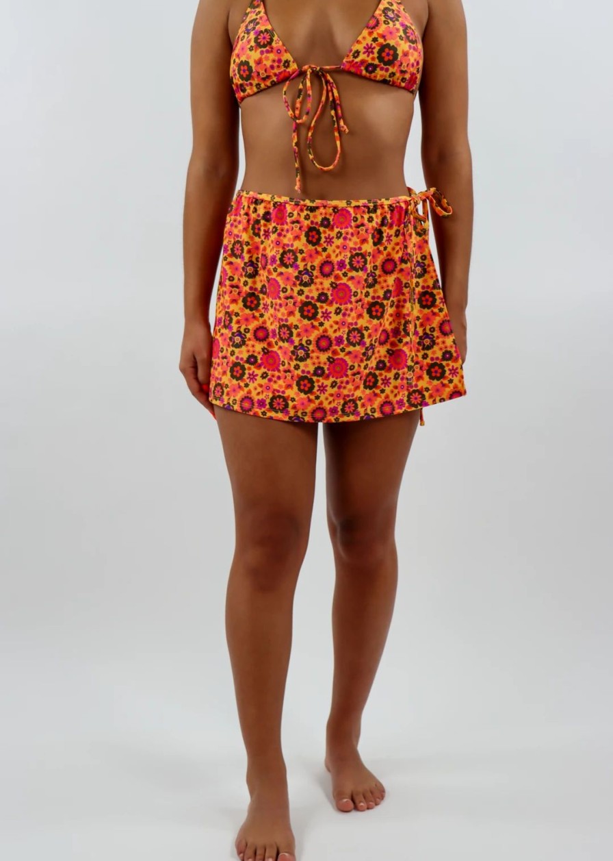 Edits * | Motel Awaken Sarong Orange Swim