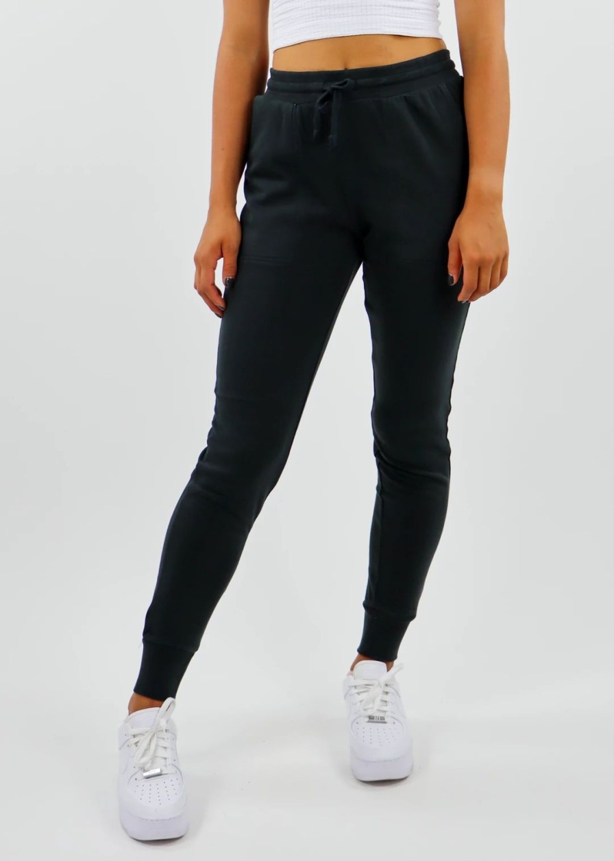 Bottoms * | Hyfve Bottoms Never Catch Me Joggers Black