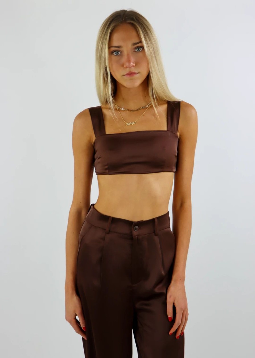 Tops * | Pepper Mayo Have Mercy Tank Brown