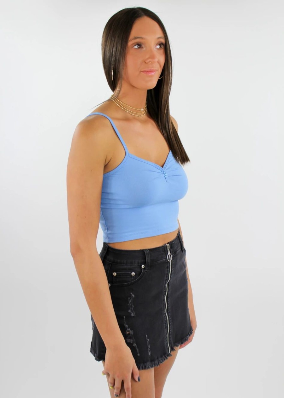 Tops * | Hyfve Tops Shake It Off Tank Sky Blue