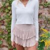 Edits * | Rock N Rags Best Sellers Sunshine Daydream Skirt Tan