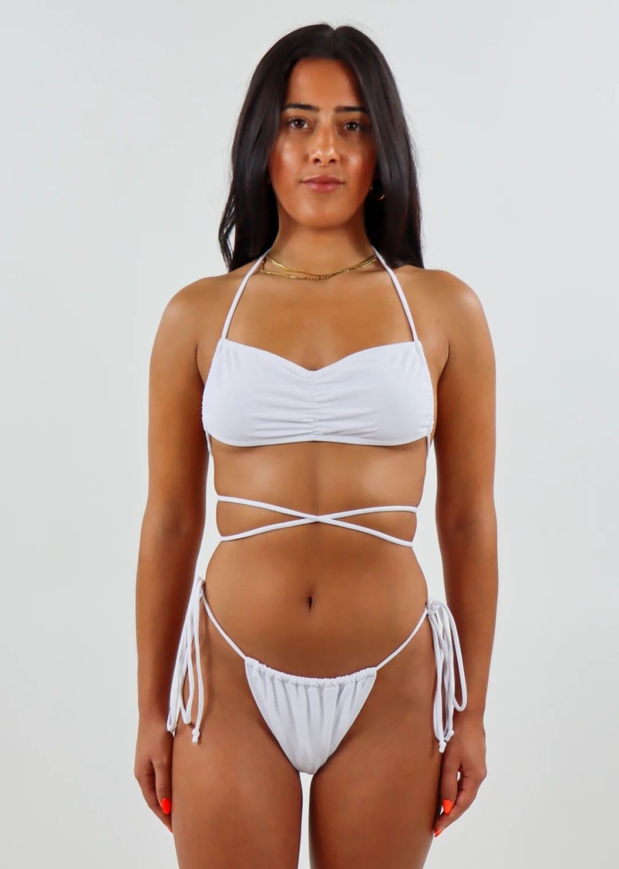 Edits * | Motel Bold As Love Bikini Top White Tops