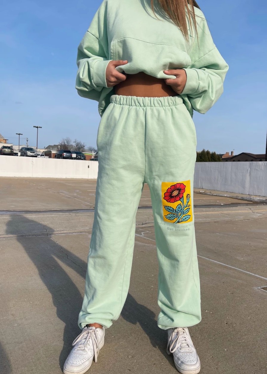 Edits * | Boys Lie Get Blocked Sweatpants Mint