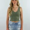 Tops * | Hyfve Kiss You Tank Olive