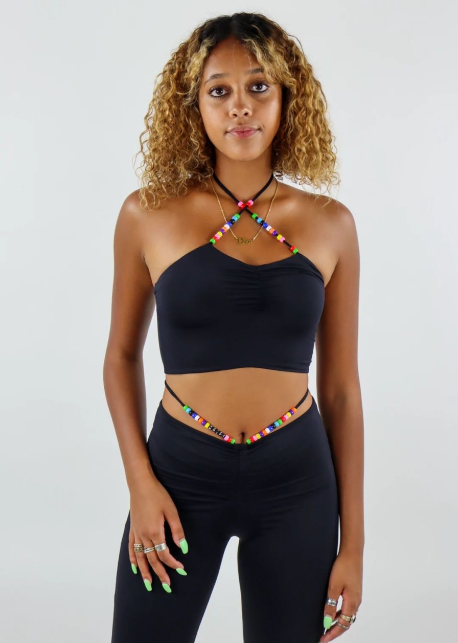 Tops * | The Kript Instant Destiny Top Black