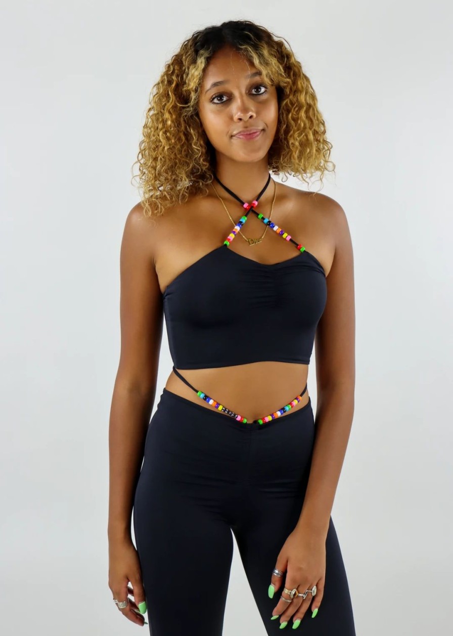 Tops * | The Kript Instant Destiny Top Black