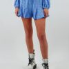 Bottoms * | Cotton Candy Love Story Skort Blue