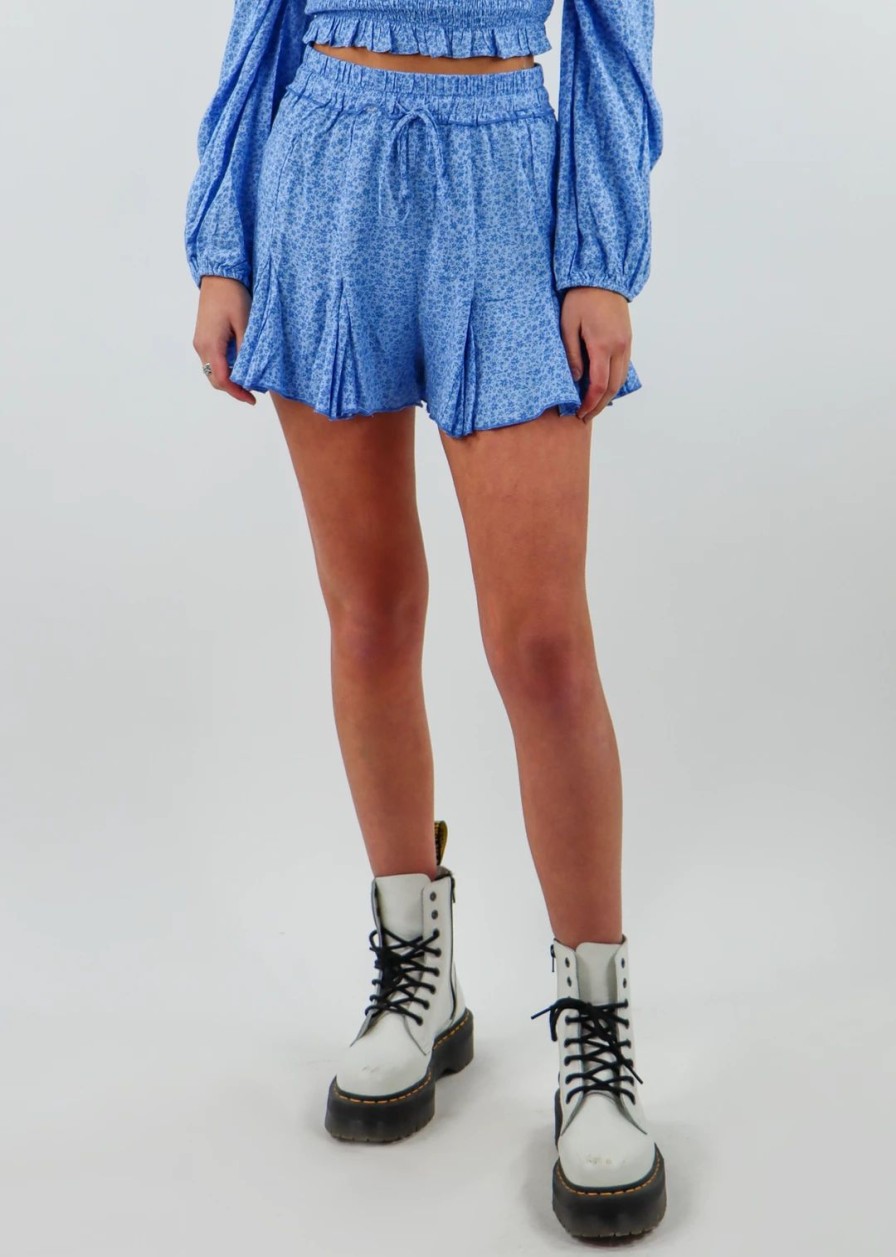 Bottoms * | Cotton Candy Love Story Skort Blue