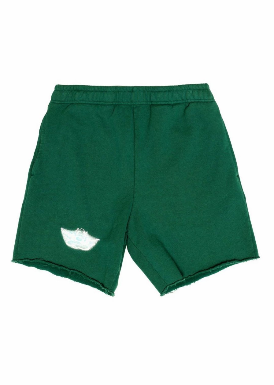 Bottoms * | Boys Lie Jumping To Conclusions V2 Sweat Shorts Forest Green