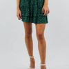 Bottoms * | Kayla'S Armoire Start Me Up Skirt Emerald Bottoms