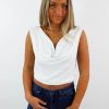 Tops * | Blue Blush Newness Pretty Little Fears Top White