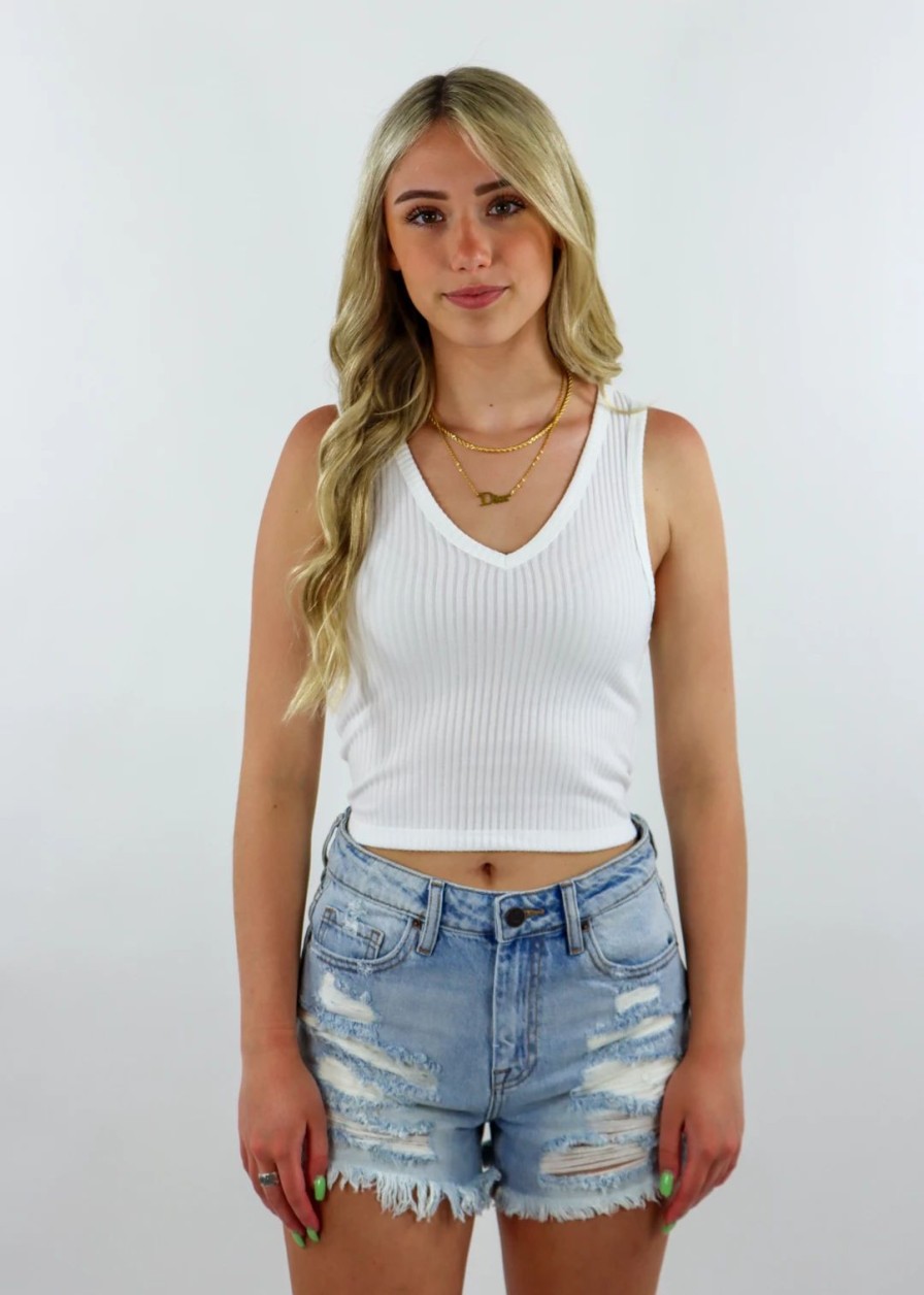 Tops * | Hyfve Kiss You Tank White Tops