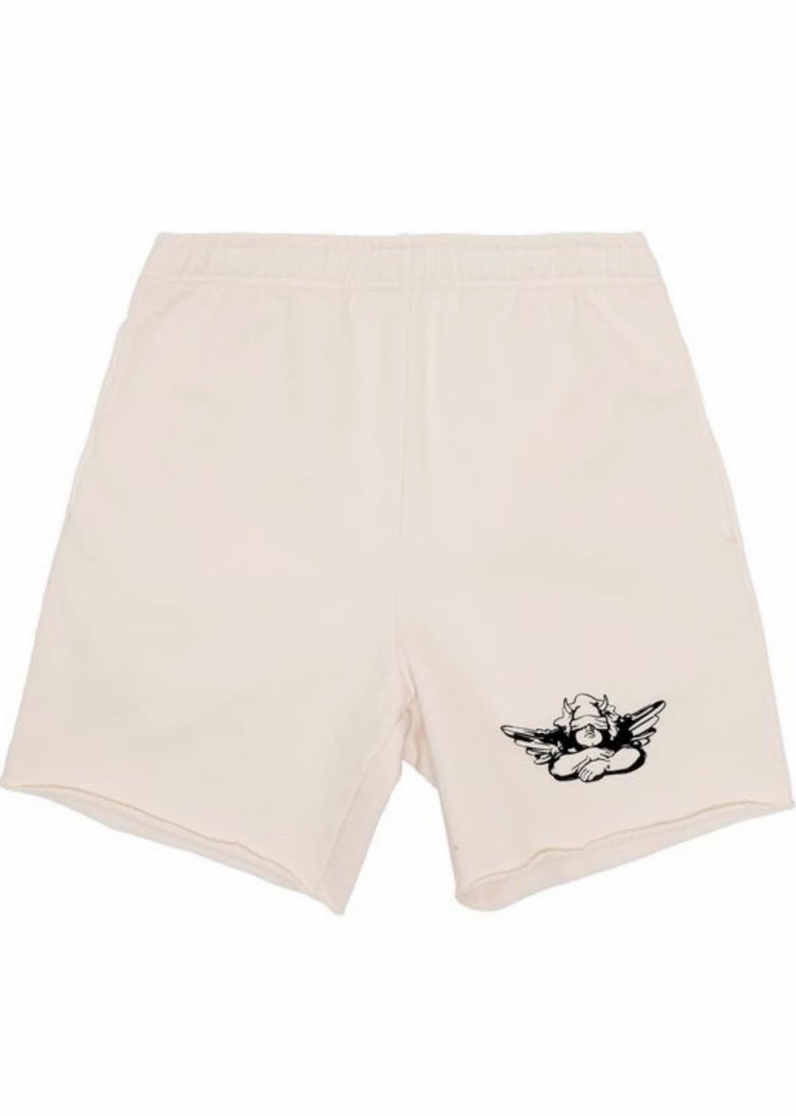 Bottoms * | Boys Lie A Sight For Sore Eyes Sweat Shorts Beige Bottoms