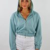 Tops * | Hyfve Tops No Control Hoodie Teal