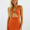 Edits * | Pepper Mayo Broken Promises Dress Orange