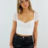 Tops * | Tic Toc Babygirl Top White Best Sellers