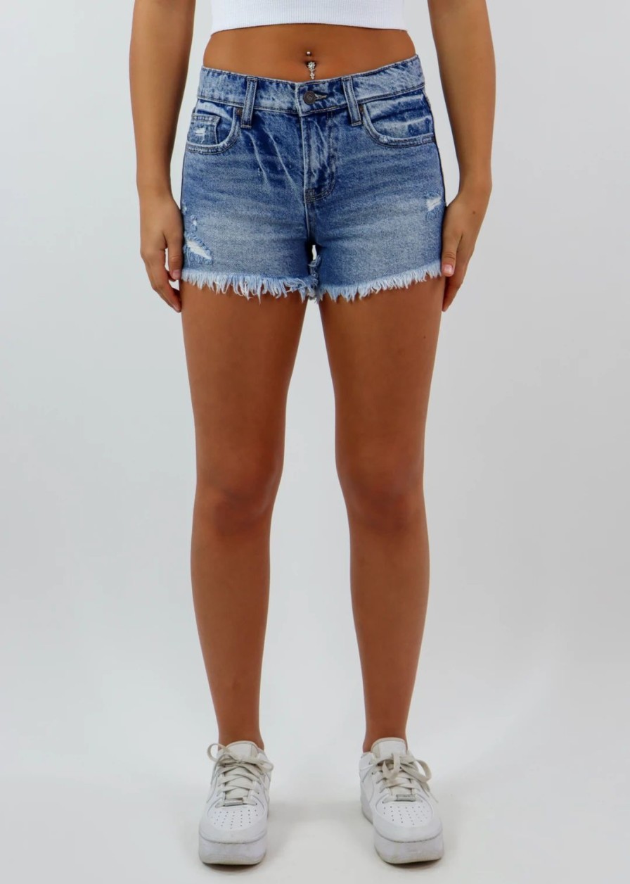 Edits * | Hidden Jeans Strangers Forever Shorts Dark Wash Newness