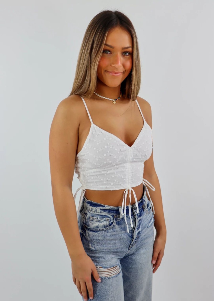 Tops * | Hyfve Down For You Tank White