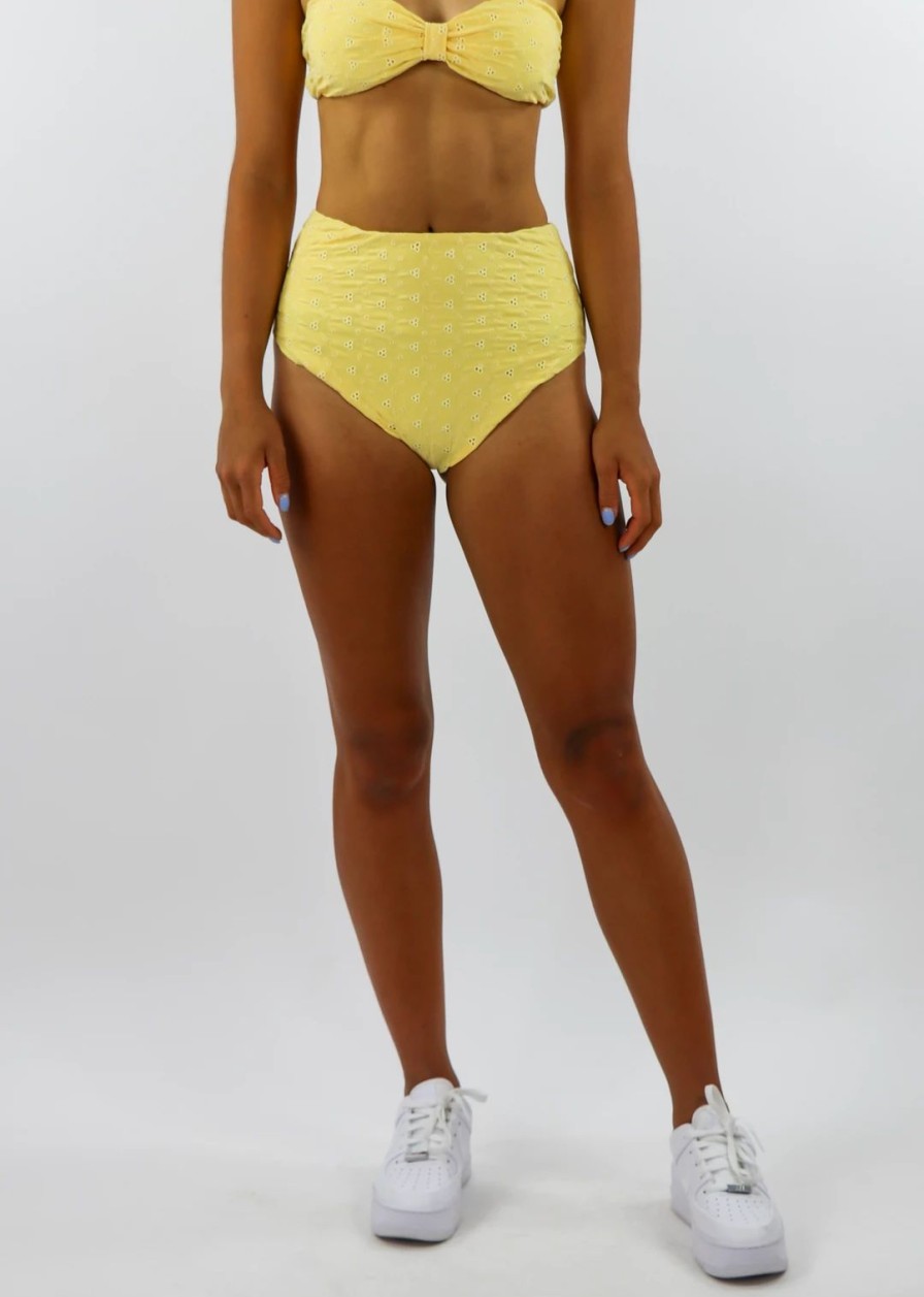 Edits * | Dippin' Daisy'S Lemon Sugar Bikini Bottom Yellow Swim