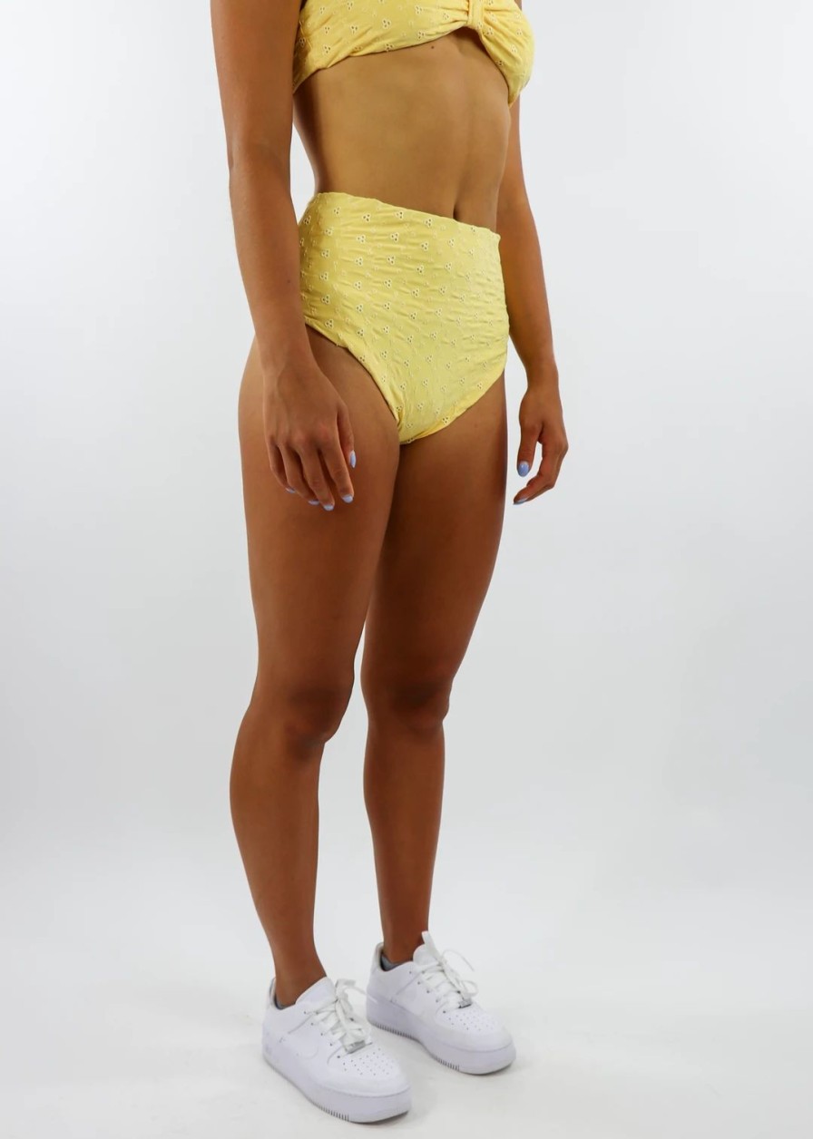 Edits * | Dippin' Daisy'S Lemon Sugar Bikini Bottom Yellow Swim