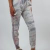 Edits * | Vintage Havana Burning Heart Joggers Pink & Grey Tie Die