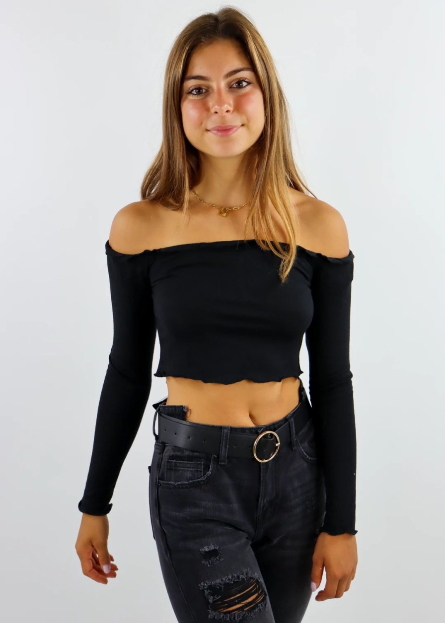 Tops * | Hyfve We Go Together Top Black