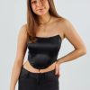 Tops * | Stevenella Tops Kylie Corset Top Black